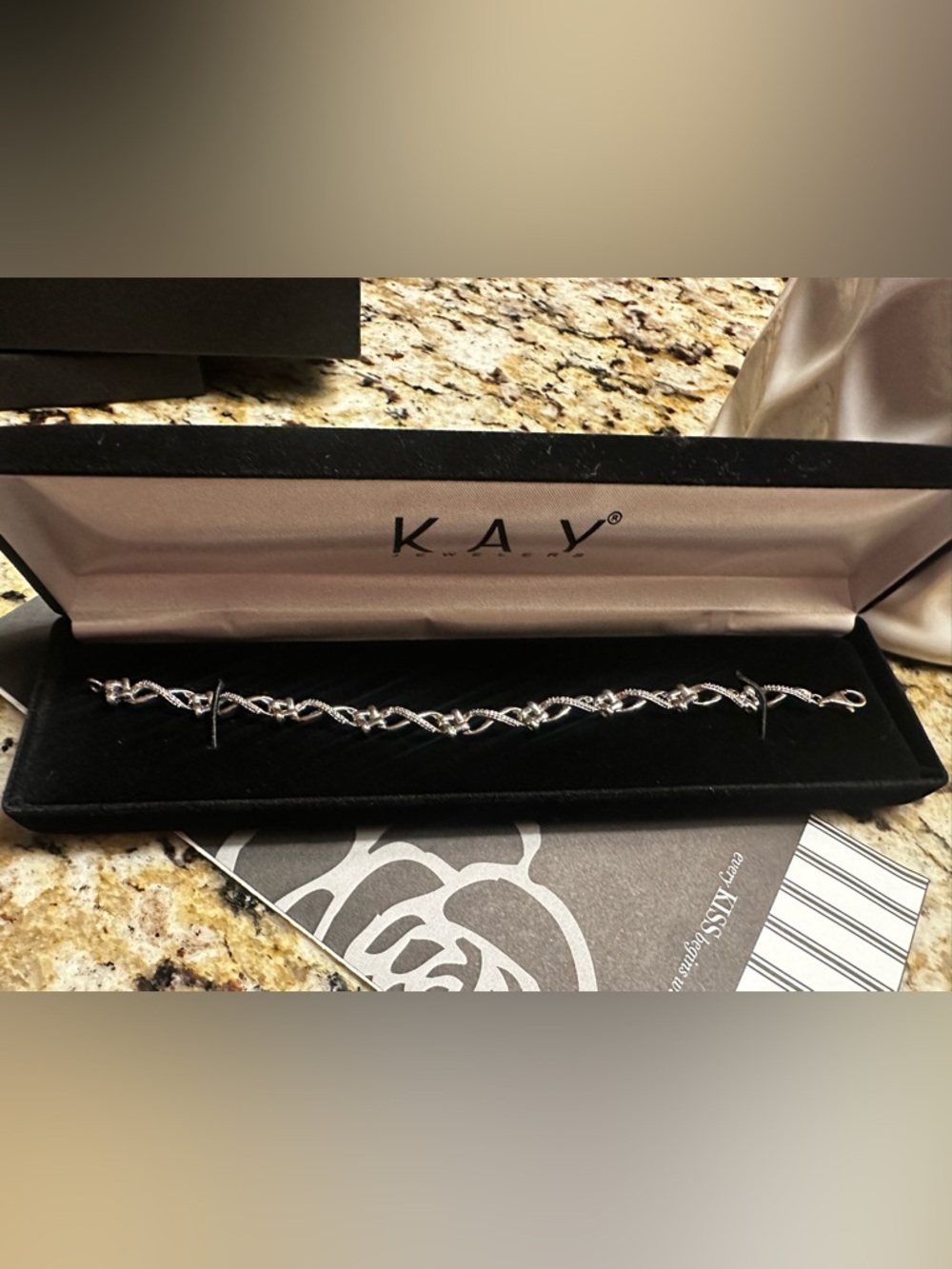 Kay Jewelers Infinity Diamond Accent Bracelet